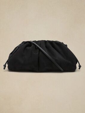 Banana republic Black Pouch Shoulder Bag - Gathered Silhouette